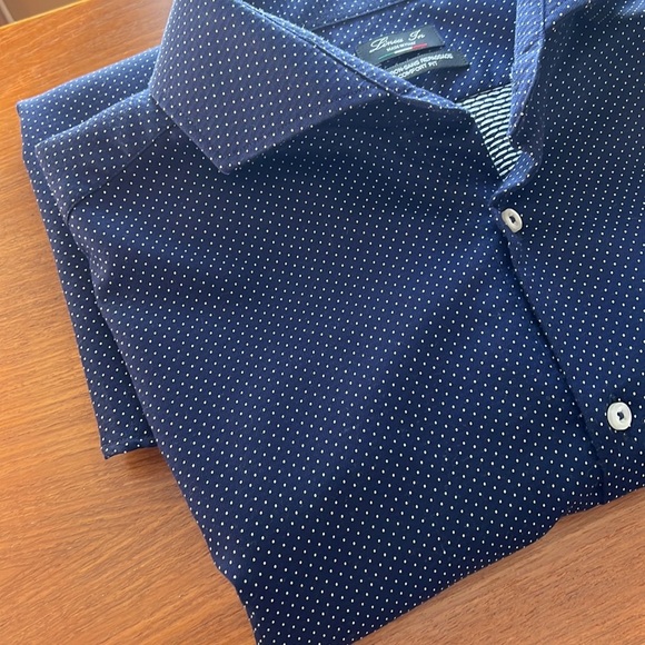 Linea In dress shirt Italian made noniron comfort fit - Picture 16 of 16